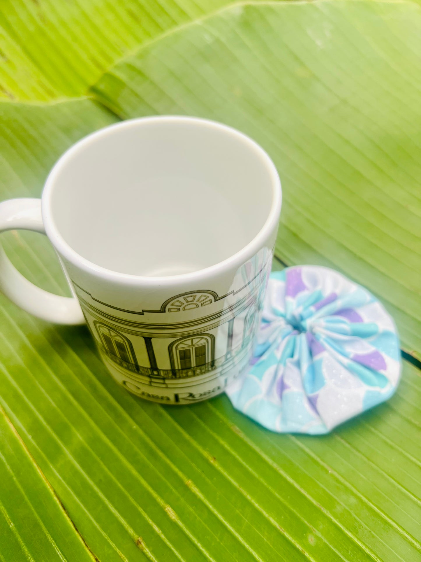 Taza de 12 oz con la Casa Rosa Luisa y nombre